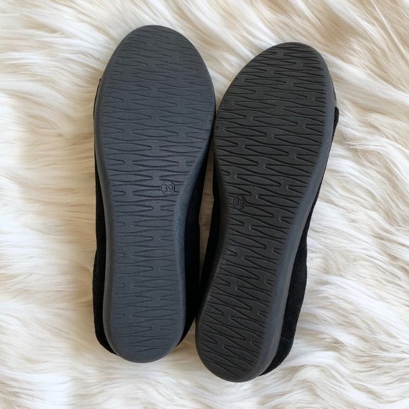 Worn Once Leather Suede Ballet Flats - Picture 2 of 5